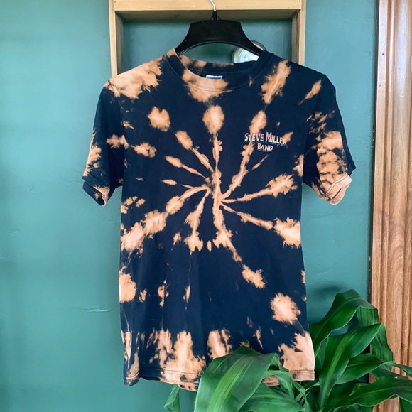 Custom Bleach Dye-Steve Miller Band. Size Small. - Picture 2 of 5